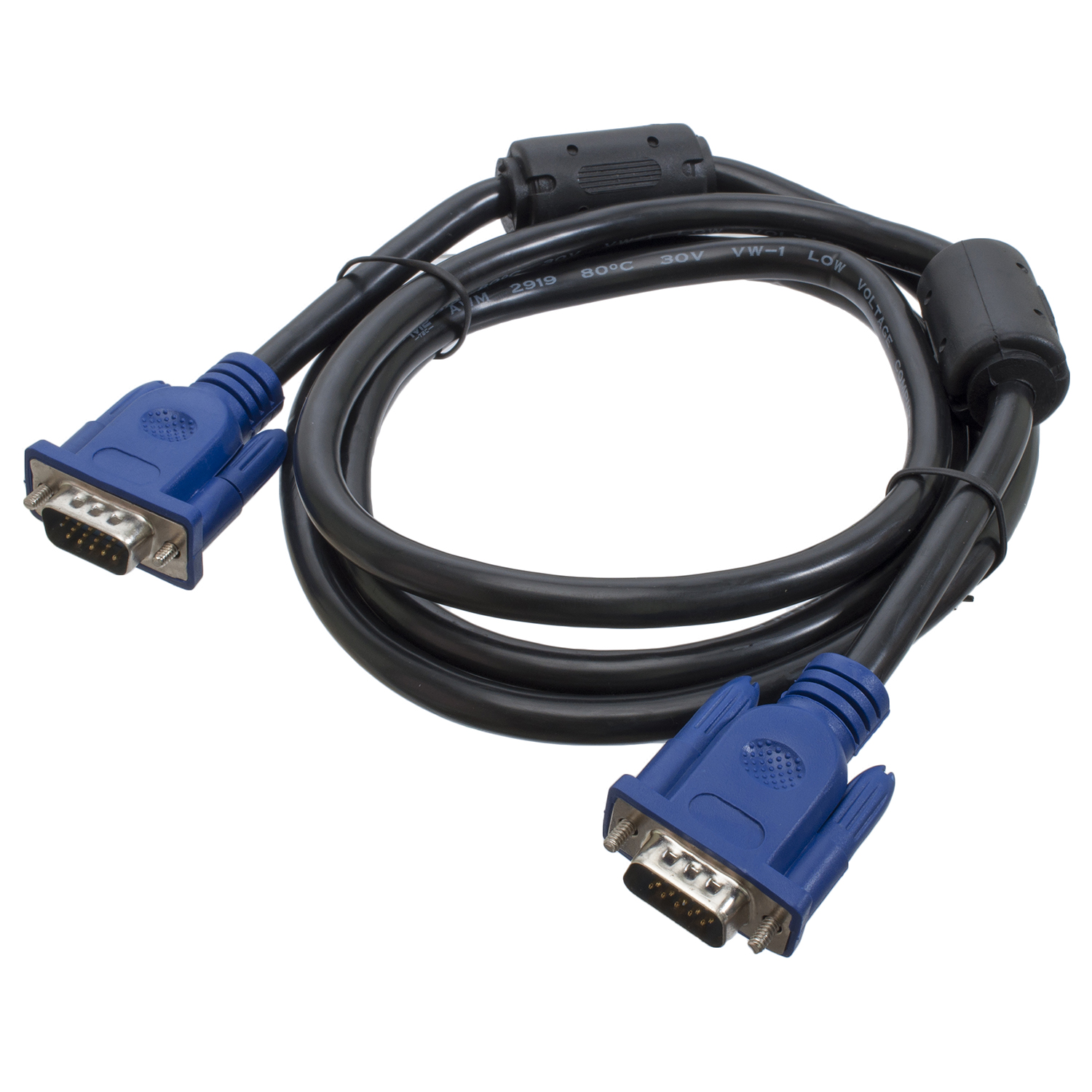 Кабель VGA-VGA 1,8 м, 2 феррити Patron (PN-VGA-VGA-18)